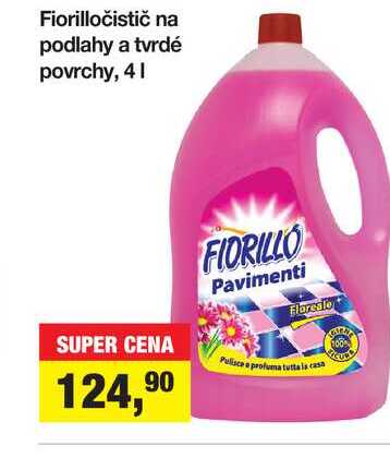 Fiorilločistič na podlahy a tvrdé povrchy, 4l