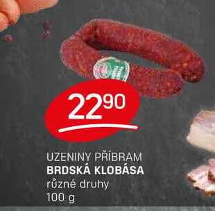 BRDSKÁ KLOBÁSA různé druhy 100 g 