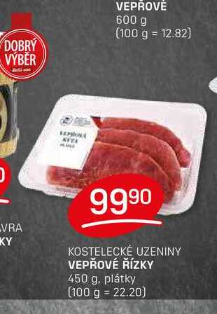 VEPŘOVÉ ŘÍZKY 450 g, plátky 