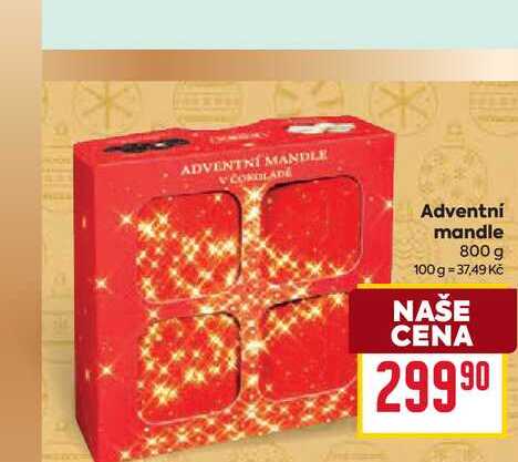 Adventní mandle 800 g 