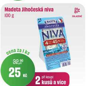 Madeta Jihočeská niva 100 g 