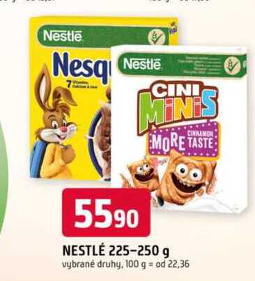 Nestlé Dětské cereálie 250g, vybrané druhy