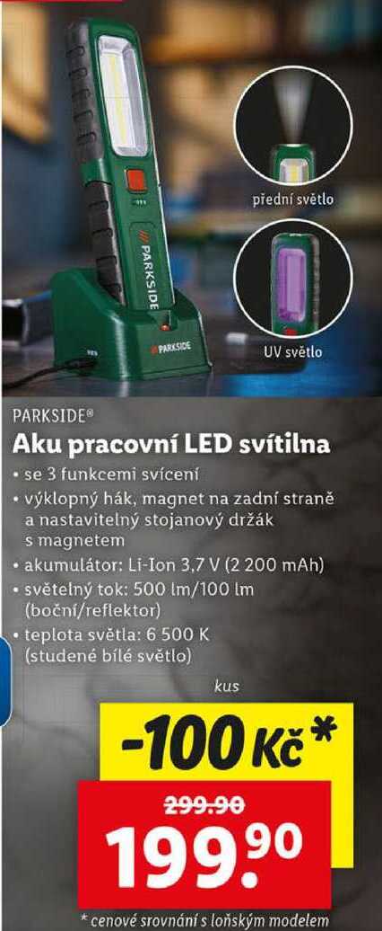 Aku pracovní LED svítilna 