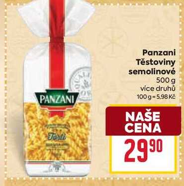 Panzani Těstoviny semolinové 500 g