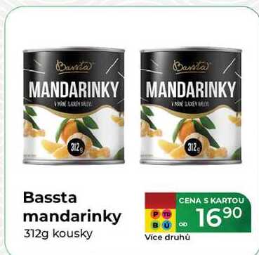 Bassta mandarinky 312g