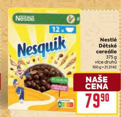 Nestlé Dětské cereálie 375 g 