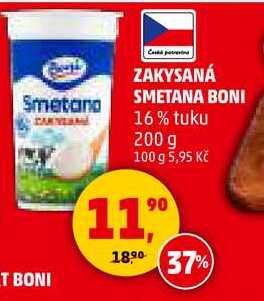 ZAKYSANÁ SMETANA BONI 16% tuku, 200 g 