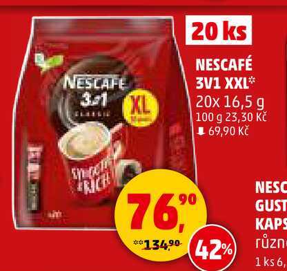 NESCAFÉ 3V1 XXL, 20x 16,5 g 