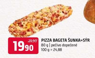 Pizza bageta šunka+sýr 80g