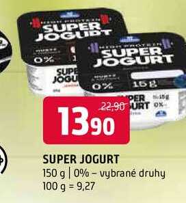 Super jogurt 150g vybrané druhy