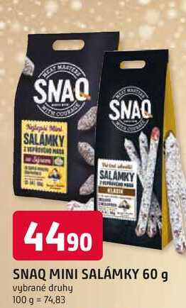 SNAQ MINI SALÁMKY 60 g