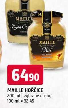 Maille hořčice 200 ml vybrané druhy 