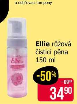 Ellie růžová čisticí pěna 150 ml 