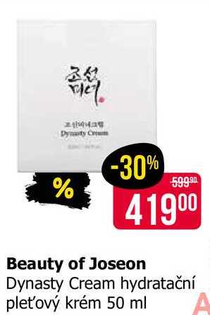 Beauty of Joseon Dynasty Cream hydratační pleťový krém 50 ml 