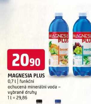 Magnesia plus ochucená minerální voda vybrané druhy 0,7l