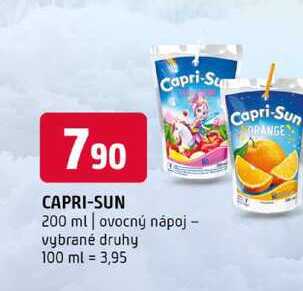 Capri-Sum 200 ml ovocný nápoj vybrané druhy 