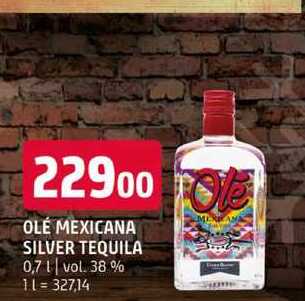 Olé mexicana silver tequila 0,7l vol. 38% 