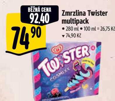  Zmrzlina Twister  multipack  280 ml