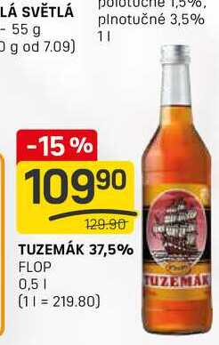 TUZEMÁK 37,5% FLOP 0,5l