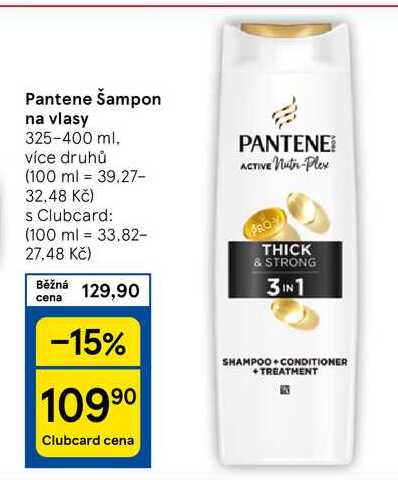 Pantene Šampon na vlasy, 325-400 ml