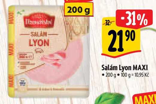 Salám Lyon MAXI, 200 g 