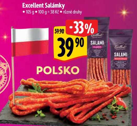 Excellent Salámky, 105 g