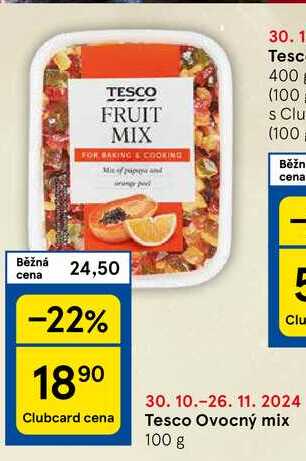 Tesco Ovocný mix, 100 g 