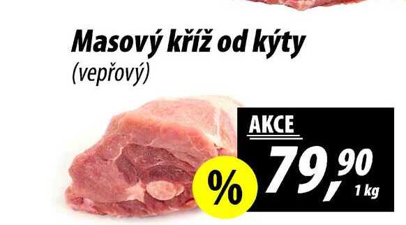 Masový kříž od kýty (vepřový), 1 kg 