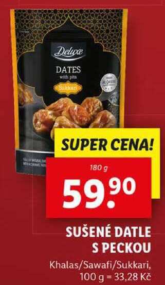 SUŠENÉ DATLE S PECKOU, 180 g