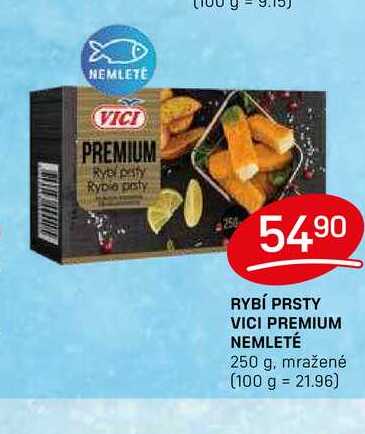 RYBÍ PRSTY VICI PREMIUM NEMLETÉ 250 g, mražené