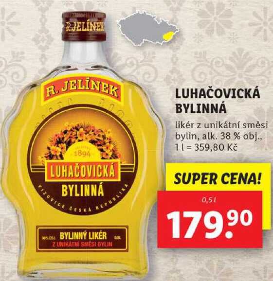 LUHAČOVICKÁ BYLINNÁ, 0,5 l v akci