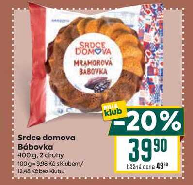 Srdce domova Bábovka 400 g