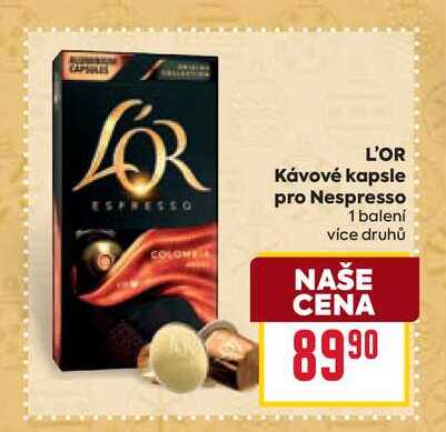 L'OR Kávové kapsle pro Nespresso 1 balení