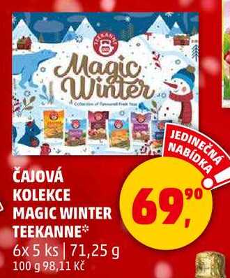 ČAJOVÁ KOLEKCE MAGIC WINTER TEEKANNE, 6x 5 ks, 71,25 g 