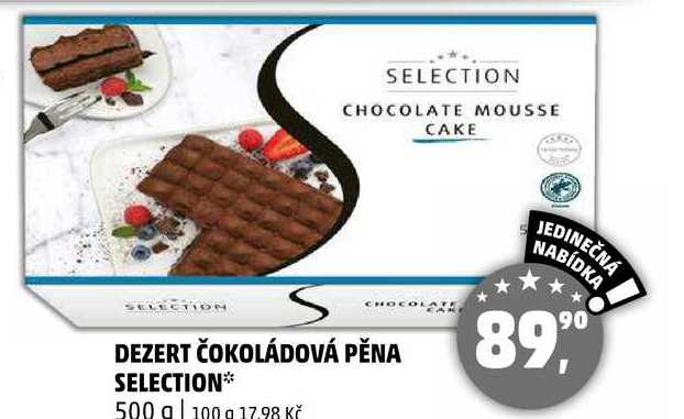 DEZERT ČOKOLÁDOVÁ PĚNA SELECTION, 500 g
