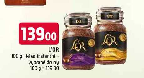 L'OR 100 g káva instantní vybrané druhy