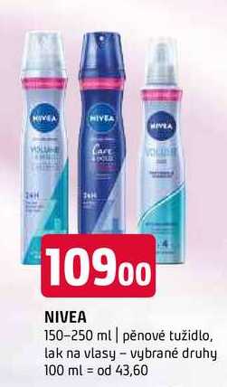 Nivea 150-250 ml pěnové tužidlo, lak na vlasy vybrané druhy 