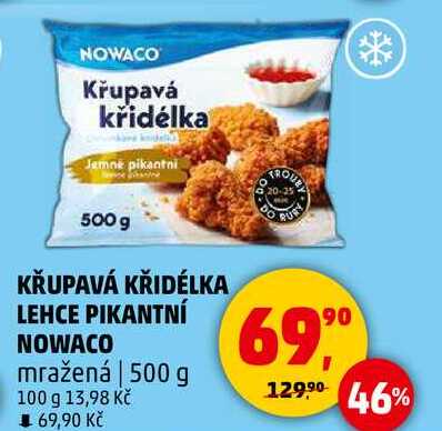 NOWACO KŘUPAVÁ KŘIDÉLKA LEHCE PIKANTNÍ NOWACO mražená, 500  g