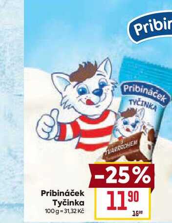 Pribináček Tyčinka 100g v akci