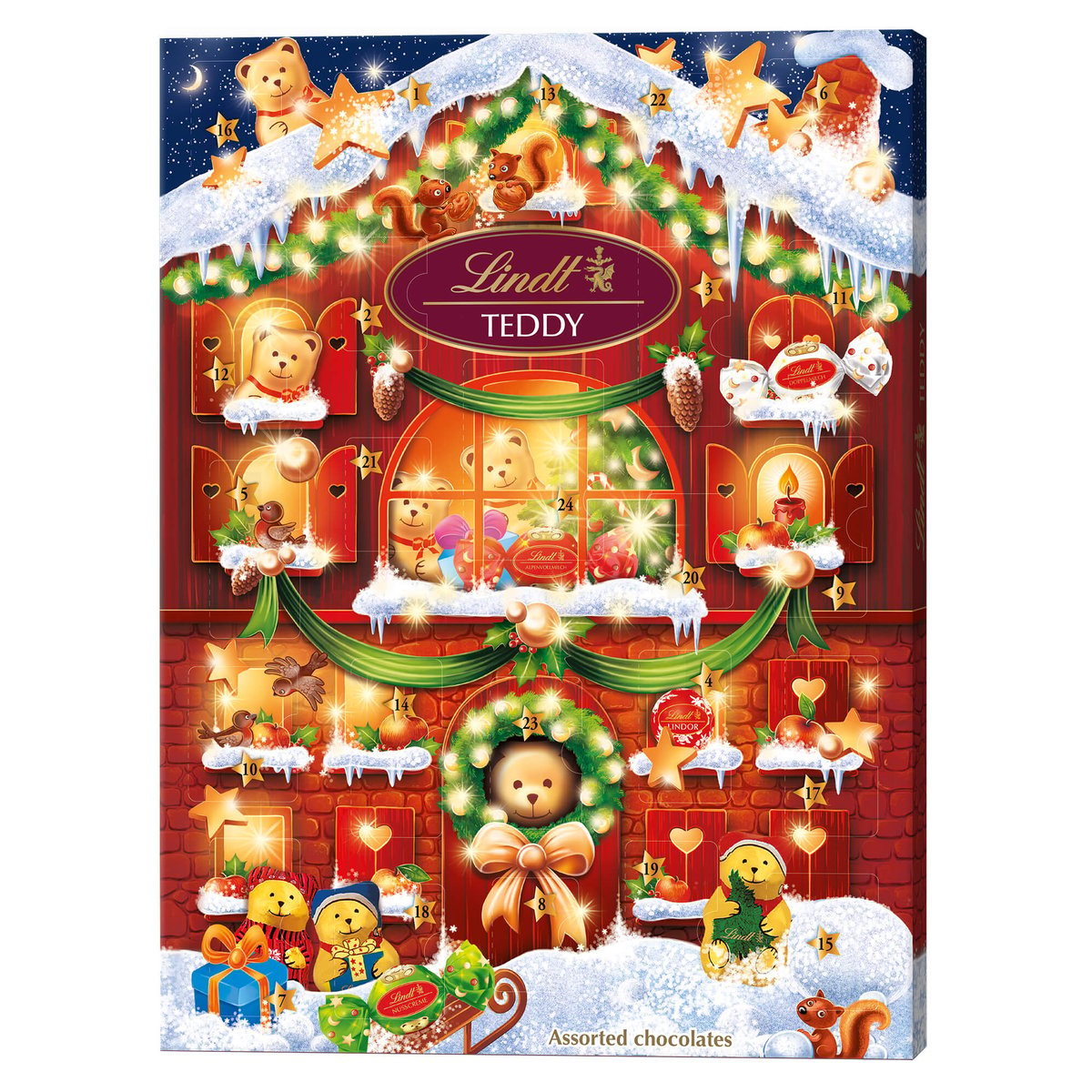 Lindt Medvídkův adventní kalendář 170 g