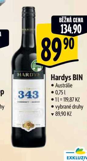  Hardys BIN 0,75 l