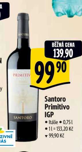   Santoro Primitivo IGP 0,75 l