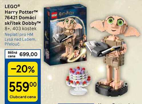 LEGO® Harry Potter™ 76421 Domácí skřítek Dobby™ 8+, 403 kostek 