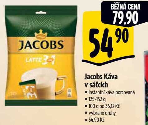 Jacobs Káva v sáčcích, 125-152 g