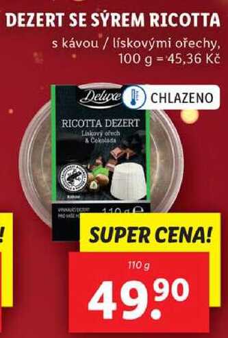 DEZERT SE SÝREM RICOTTA, 110 g