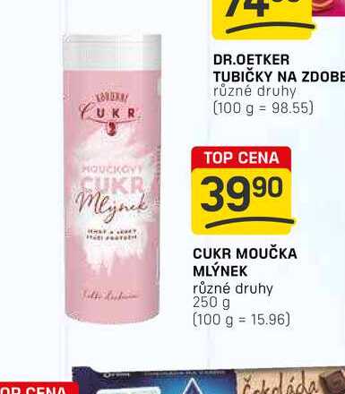 CUKR MOUČKA MLÝNEK různé druhy 250 g