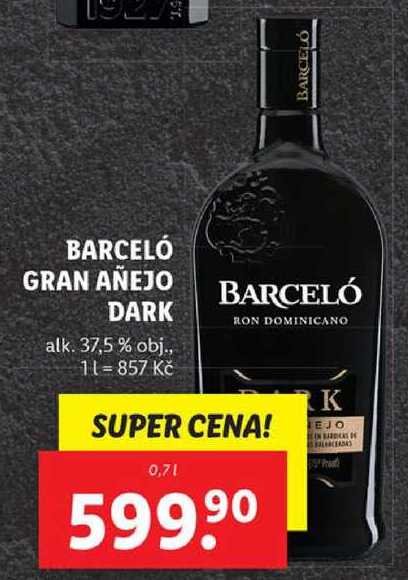 BARCELÓ GRAN AÑEJO DARK, 0,7 l