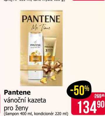 Pantene vánoční kazeta pro ženy (šampon 400 ml, kondicionér 220 ml)