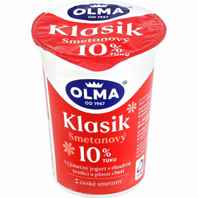 Olma Klasik smetanový jogurt bílý, tuk 10 %