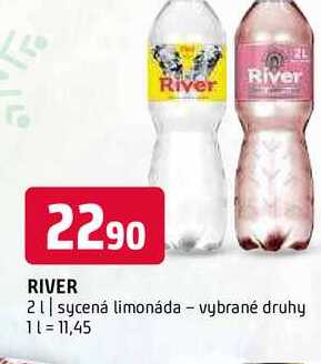 River 2l sycená limonáda vybrané druhy